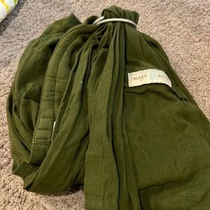 Olive Green Maya Wrap Ring Sling Carrier L
